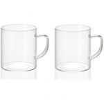 Andrea House Ensemble De 2 Verres En Verre 300ml ø7,5x8,5cm Ms19209