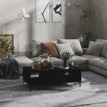 VidaXL Table basse Noir 103,5x60x35 cm Agglom&eacute;r&eacute;