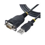 StarTech.com 3ft (1m) USB to Serial Cable, DB9 Male RS232 to USB Converter, USB to Serial Adapter for PLC/Printer/Scanner/Network Switches, USB to COM Port Adapter - Prolific IC, Automatic Handshake, Windows/macOS (1P3FP-USB-SERIAL) - cable serie - DB-9 p