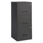 Staples Classeur M&eacute;tal Pratic, 3 tiroirs pour dossiers suspendus - Noir