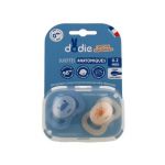 Dodie LOT DE 2 SUCETTES ANATOMIQUES 0-2mois SPECIAL NAISSANCE BLEU Mini Crabe