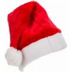 Bonnet de Père Noël pour adulte Rouge