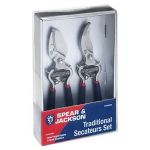 Spear & Jackson Lot de 2 sécateurs traditionnels