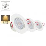 Xanlite Lot de 3 Spots int&eacute;gr&eacute;s 345 Lm Blanc chaud6 50