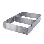 Cadre à patisserie rectangle extensible + séparateur amovible