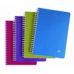 Clairefontaine 329546C - Carnet Linicolor Intensive 14,8 x 21 cm, 180 pages 90 g/m² reliure intégrale, couv. polypro assortis, ligné