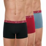 Athena Lot de 3 boxers homme Ecopack Rouge en coton