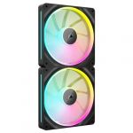 Corsair iCUE LINK LX140 RGB Dual Pack - Noir + iCUE LINK System Hub
