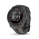 Garmin Instinct E - Montre GPS Robuste et connectée – Noir avec Bracelet Gris Charbon – Boîtier 45 mm