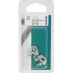 Serre-câble à étrier - Etrier acier - Diamètre Câble 3 à 4 mm - Vendu par 2