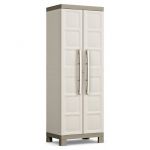 Keter Armoire Haute E XCELLENCE - Beige et Taupe - 65 x 45 x 182 cm