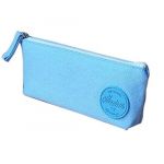 Novago Trousse à crayons, trousse scolaire ou trousse maquillage - série Macaron (Bleu )
