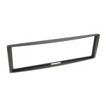 Acv Electronic Façade d'autoradio pour Renault Megane II, Modus, Clio III 1-DIN Noir