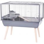 Zolux Cage grillagée petit rongeur sur pieds NeoLife 80 Gris