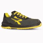 U-Power Chaussure de sécurité basse anti fatigue BOGOTA - Usage général - S3 CI HRO SRC Taille:44 - Noir / Jaune