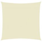 VidaXL Voile de parasol Tissu Oxford carré 4x4 m Crème