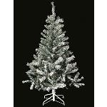 Sapin de Noël artificiel vert enneigé (150 cm)