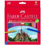 Faber-Castell 24 Crayons de couleur Motif Château