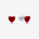 Pandora Clous d?Oreilles C?ur Rouge