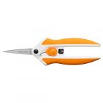 Fiskars Softgrip Ciseaux à Tissu, Avec Micro-Tip, Longueur : 15 cm, Pour Droitiers et Gauchers, Lame en Acier Inoxydable/Manche en Plastique, Blanc/Gris, Easy Action, 1070029