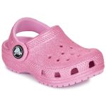 Crocs Mixte Enfant Classic Glitter Clog T, Paillettes en Tweed Rose, 19/20 EU