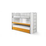 Vipack Furniture Lit Superposé Enfant "Bonny" Orange