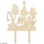 Scrapcooking Cake Topper en bois Xmas
