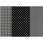 decopatch Papier 30 x 40cm 485 vichy rayé