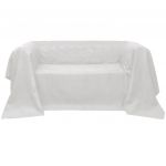 VidaXL Housse Micro-suède de canapé Crème 270 x 350 cm