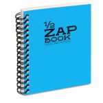 Clairefontaine 8349C - Cahier spiralé Demi Zap Book 80 feuilles de papier croquis blanc 80 g/m² A5