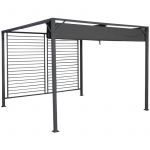 Pergola DKD Home Decor Grey 300 x 300 x 230 cm Steel