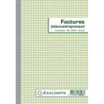 Exacompta Factures Micro-entrepreneur 21x148cm 50 Feuil. Autocop Dupl