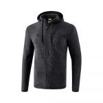 Erima Basic Veste Polaire Homme, Noir Chiné, FR : XXL (Taille Fabricant : XXL)