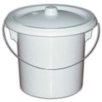 Seau de toilette pour adulte - crème