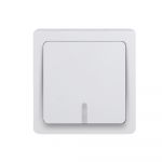 Debflex Bouton poussoir lumineux/témoin saillie complet - blanc - Blok