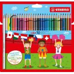 Stabilo 1930/77-01 - Etui de 30 crayons de couleur hexagonaux Color, couleurs assorties (30)
