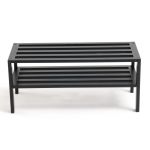 Banc, range chaussures en bouleau coloris noir Noir Taille Taille Unique