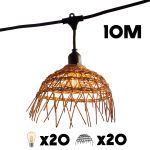 Lumisky Guirlande lumineuse HAWAII LIGHT CONNECTABLE Noir Polyrotin 10M