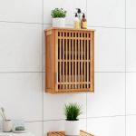 VidaXL Armoire murale de salle de bain 42x23x60cm Bois massif de noyer