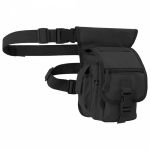 Brandit Côté Coup de Pied Bag- Poche Jambe, Sac de la Hanche - Noir, Côté Kick Off Sac No. 1, Einheitsgröße