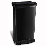 Curver Poubelle &agrave; p&eacute;dale aspect m&eacute;tal Bliss en plastique 50 L