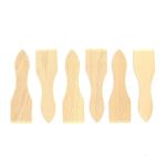 Fackelmann Lot de 6 spatules &agrave; raclette en bois Wood Edition ref 8641650