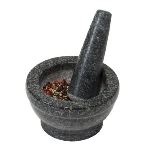 KESPER 71501 - Mortier et pilon en granite poli (8 x 16 cm)