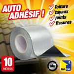 Outiror Ruban aluminium d'étanchéité bitumineux auto-adhésif - longueur 10 M