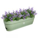 Elho Planteur Rectangle VIBIA - Plastique - Réservoir - Ø70 - Vert