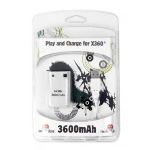 Trade Invaders Batterie + câble de recharge pour Xbox 360