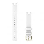 Garmin Bracelet En Cuir Lily 14 Mm One Size White / Cream Gold