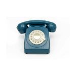 Téléphone fixe rétro bleu foncé 746 Rotary - GPO Retro