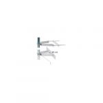 Erard 1 paire de fixations murales deport 22cm + contreplaques zinc blanc + tiges filetées 800860