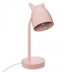 Lampe à poser Enfant Oreilles de Chat en Métal Rose TOUNET
